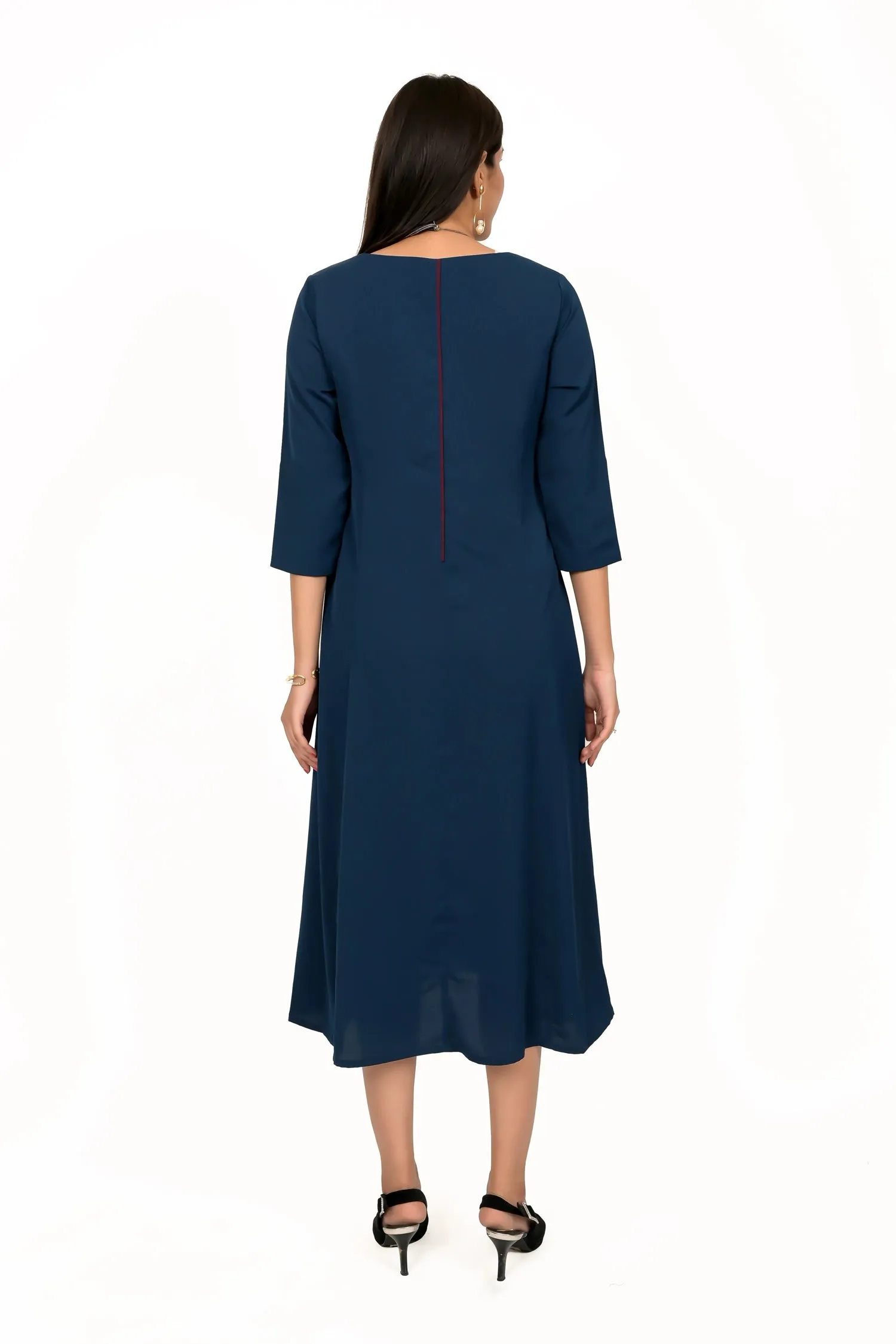 Deep Blue Princess Line Kurta Dress