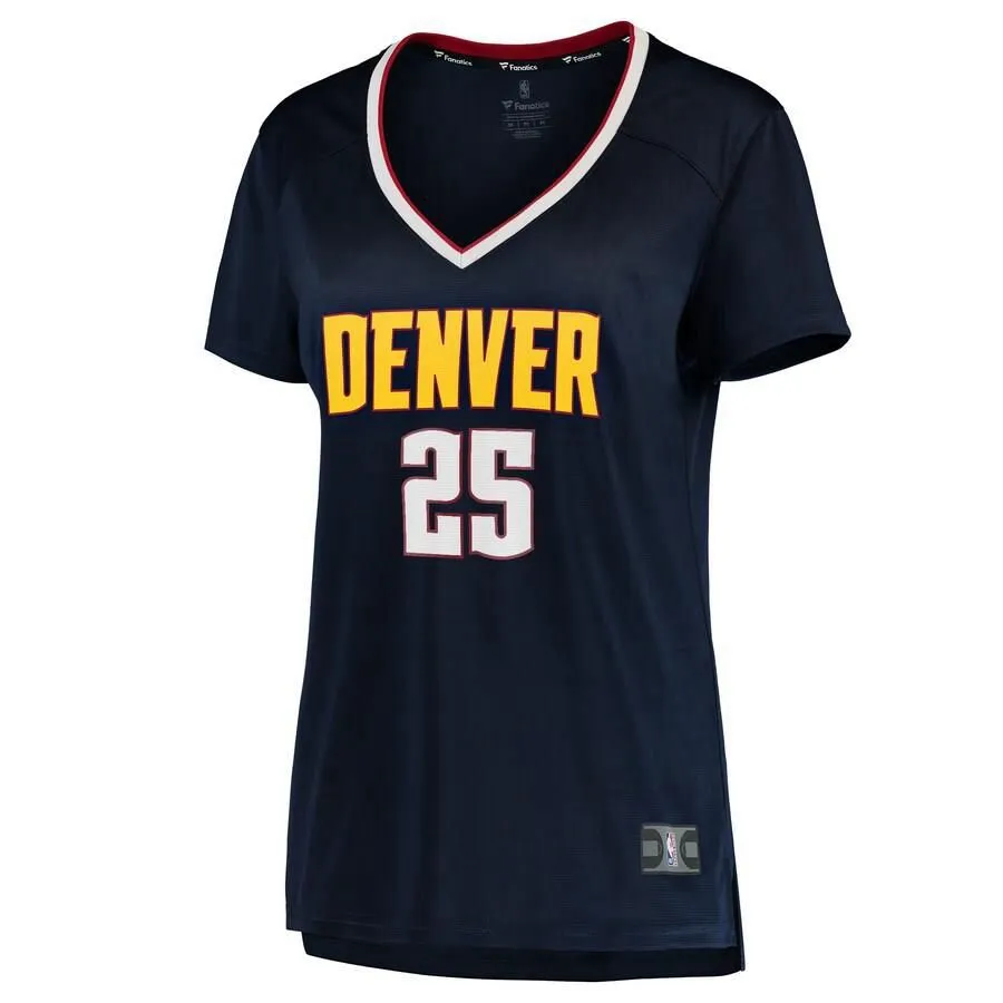 Denver Nuggets Malik Beasley Fanatics Branded Fast Break Player Icon Jersey Womens - Navy | Ireland N8274A5