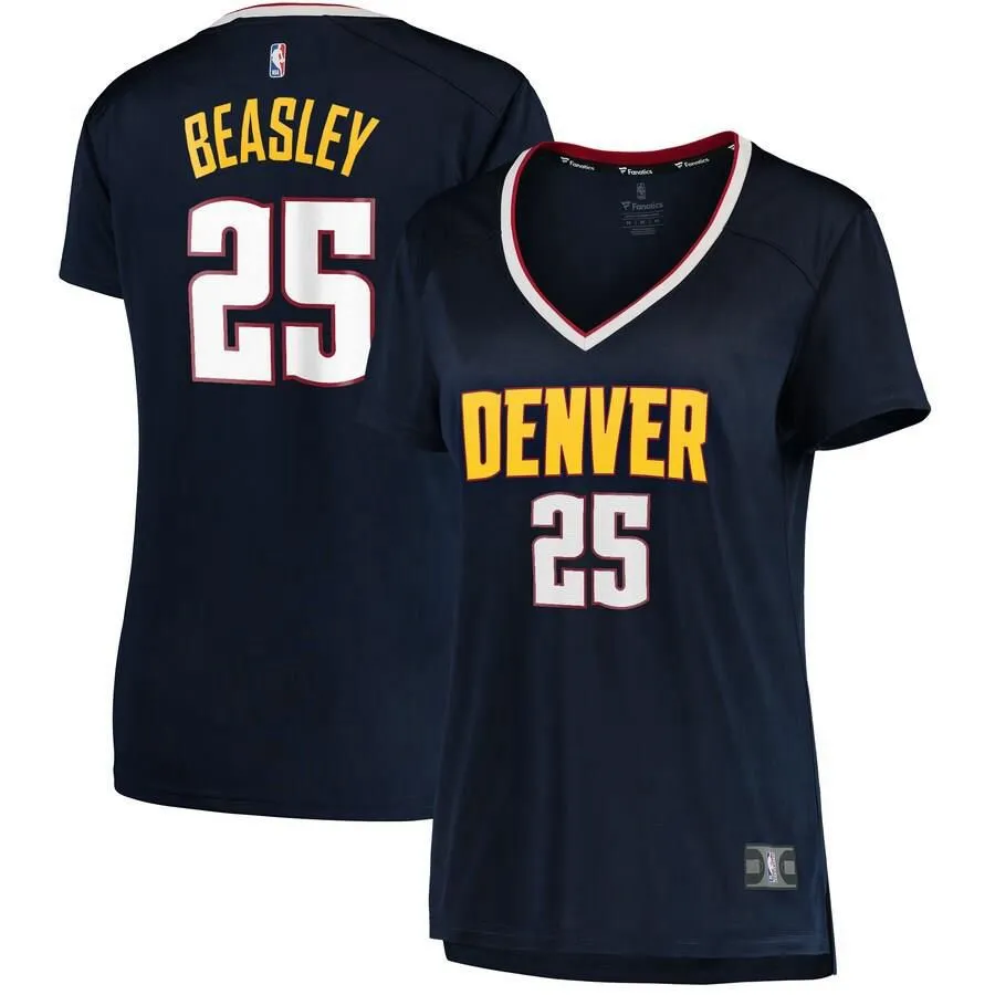 Denver Nuggets Malik Beasley Fanatics Branded Fast Break Player Icon Jersey Womens - Navy | Ireland N8274A5