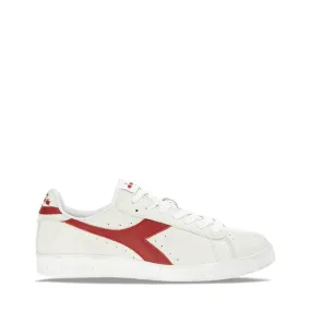 DIADORA SNEAKERS GAME L LOW WAXED BIANCO - ROSSO