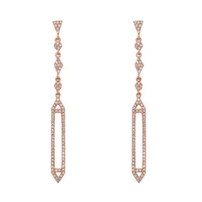 Diamond Pave Drop Earrings