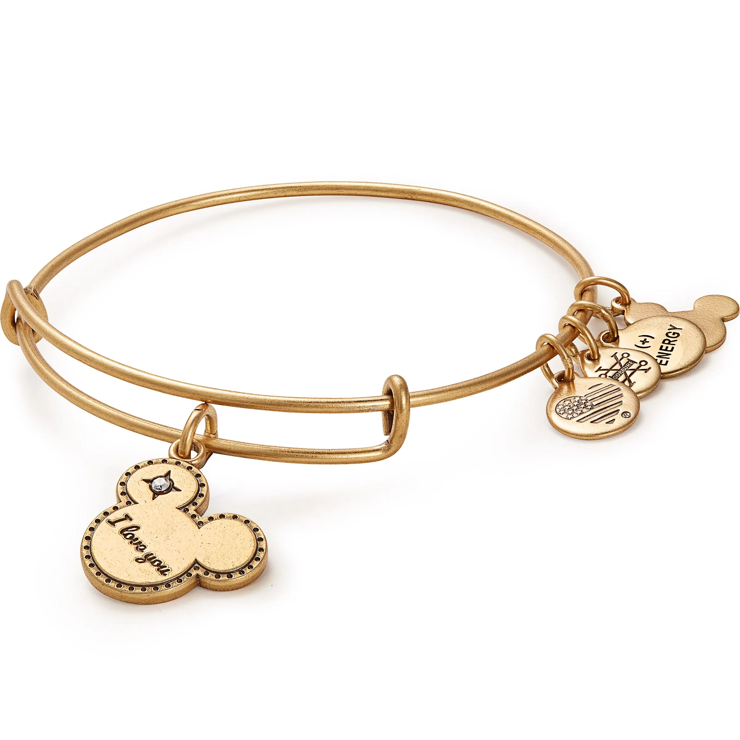 Disney Mickey Mouse 'I Love You' Charm Bangle