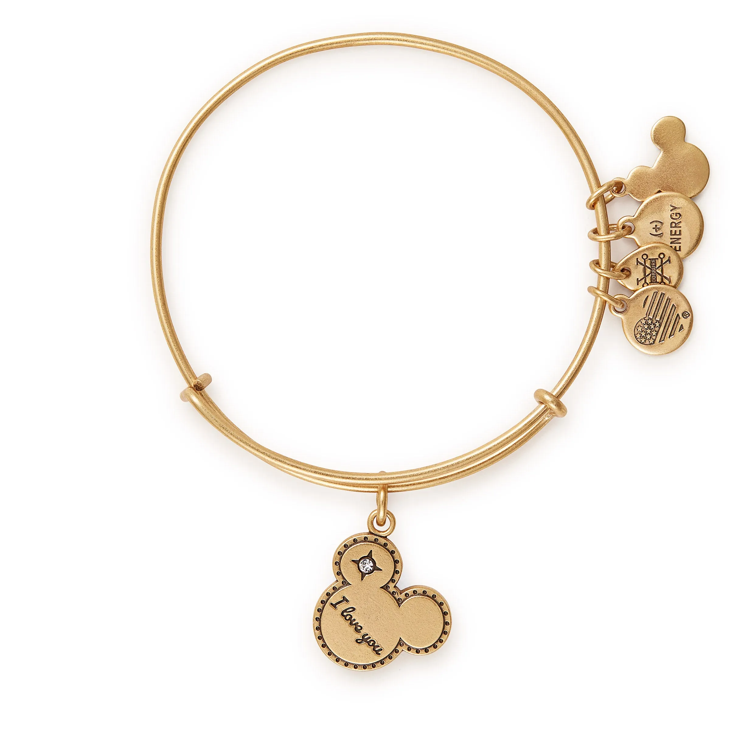 Disney Mickey Mouse 'I Love You' Charm Bangle