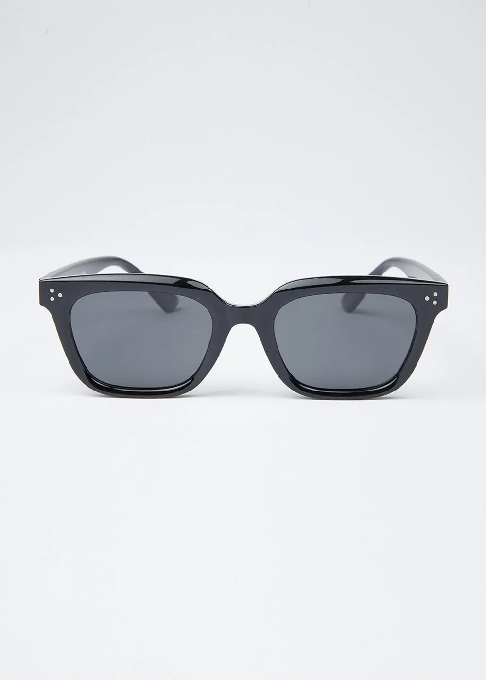 Eclipse Black Unisex Square Sunglasses