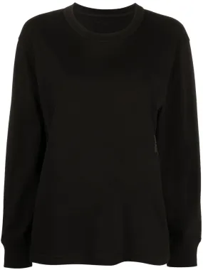 ESSENTIAL JSY L/S TEE W/ PUFF LOGO & BOUND NECK