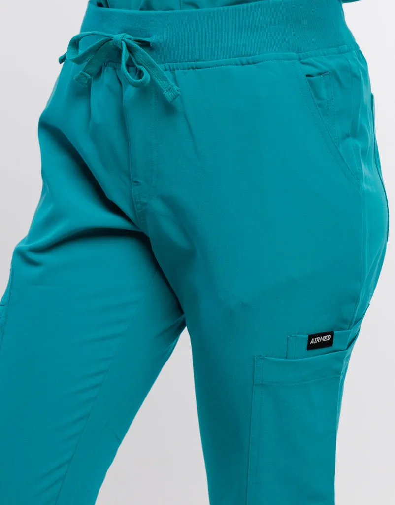 Essential Multi-Pocket Scrub Pants - Sydney Teal