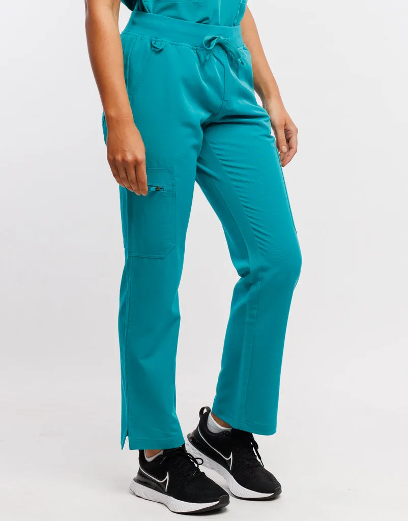 Essential Multi-Pocket Scrub Pants - Sydney Teal