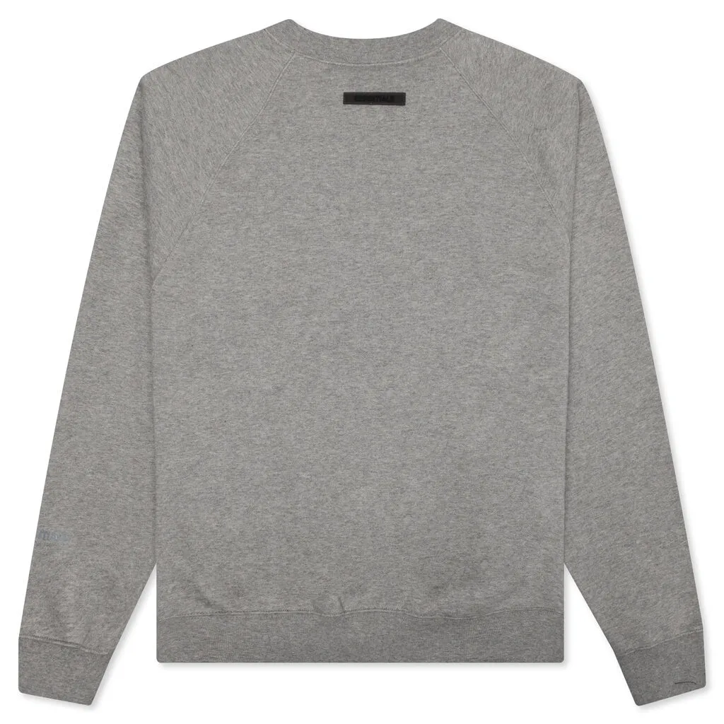 Essentials Pullover Crewneck - Dark Heather Oatmeal