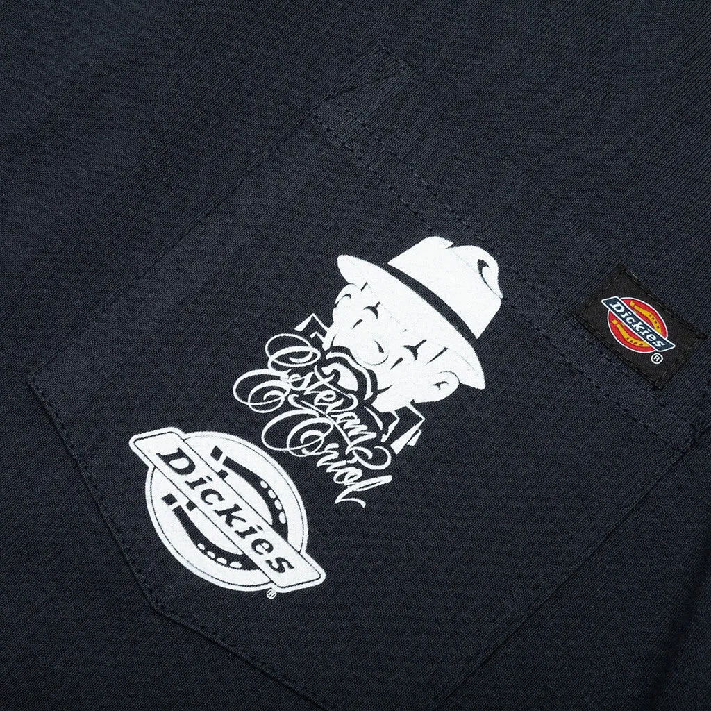 Estevan Oriol x El Triste Concrete S/S Tee - Dark Navy