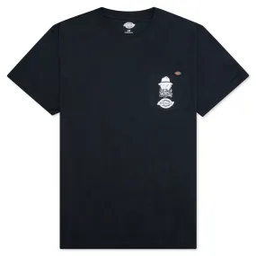 Estevan Oriol x El Triste Concrete S/S Tee - Dark Navy