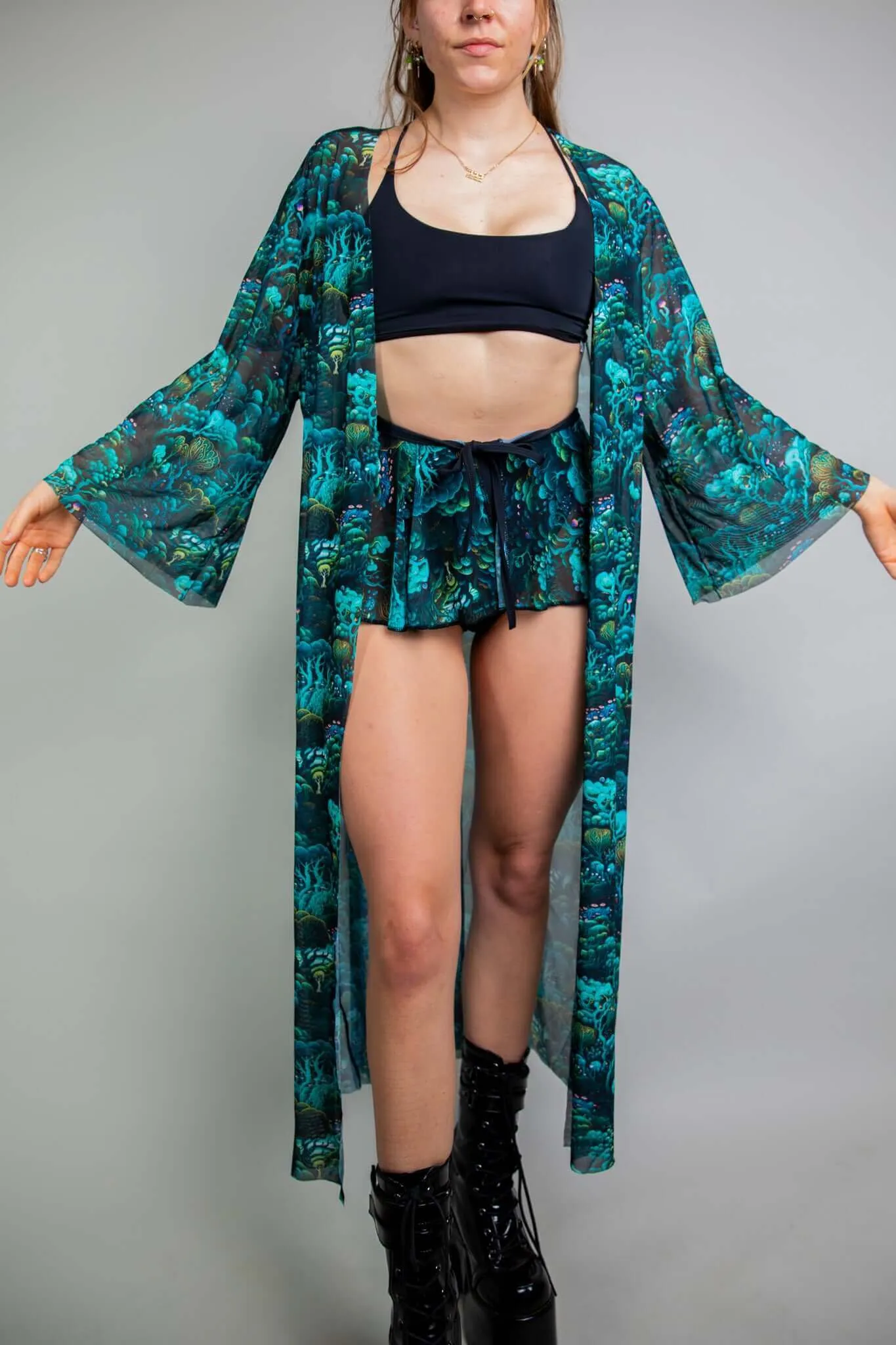 Faewood Long Mesh Robe