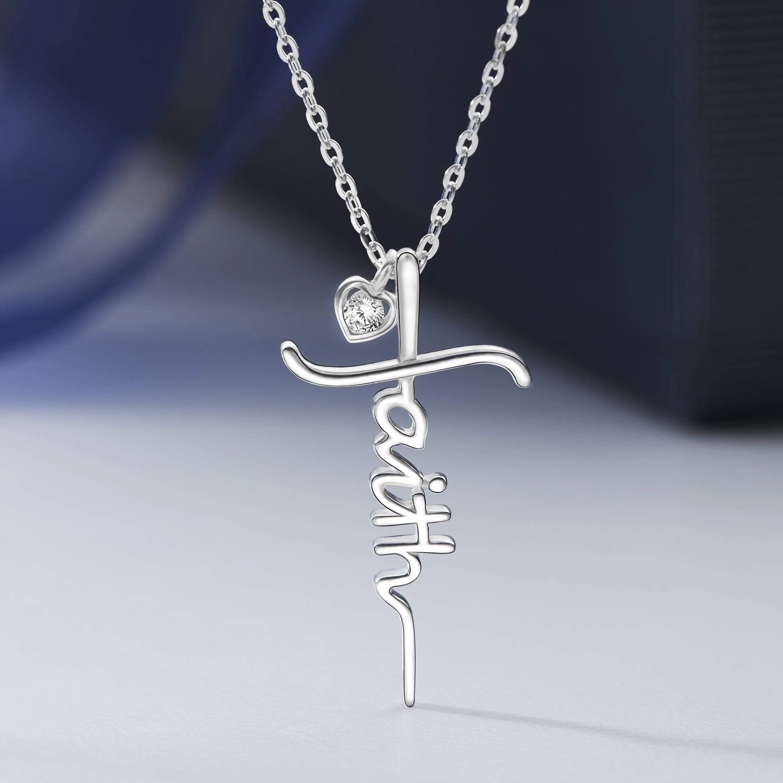 Faith Necklace Sterling Silver In Cross Designs