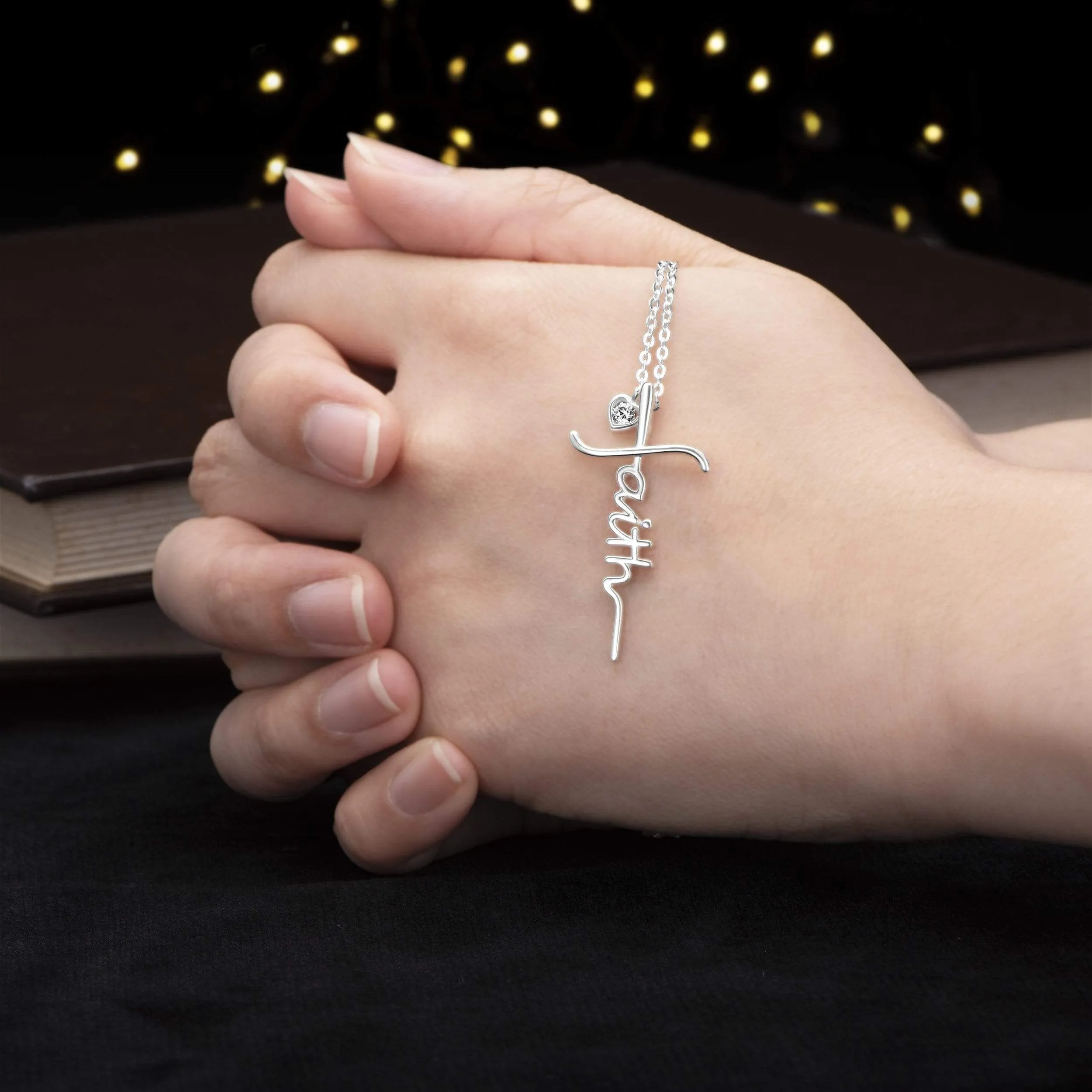 Faith Necklace Sterling Silver In Cross Designs