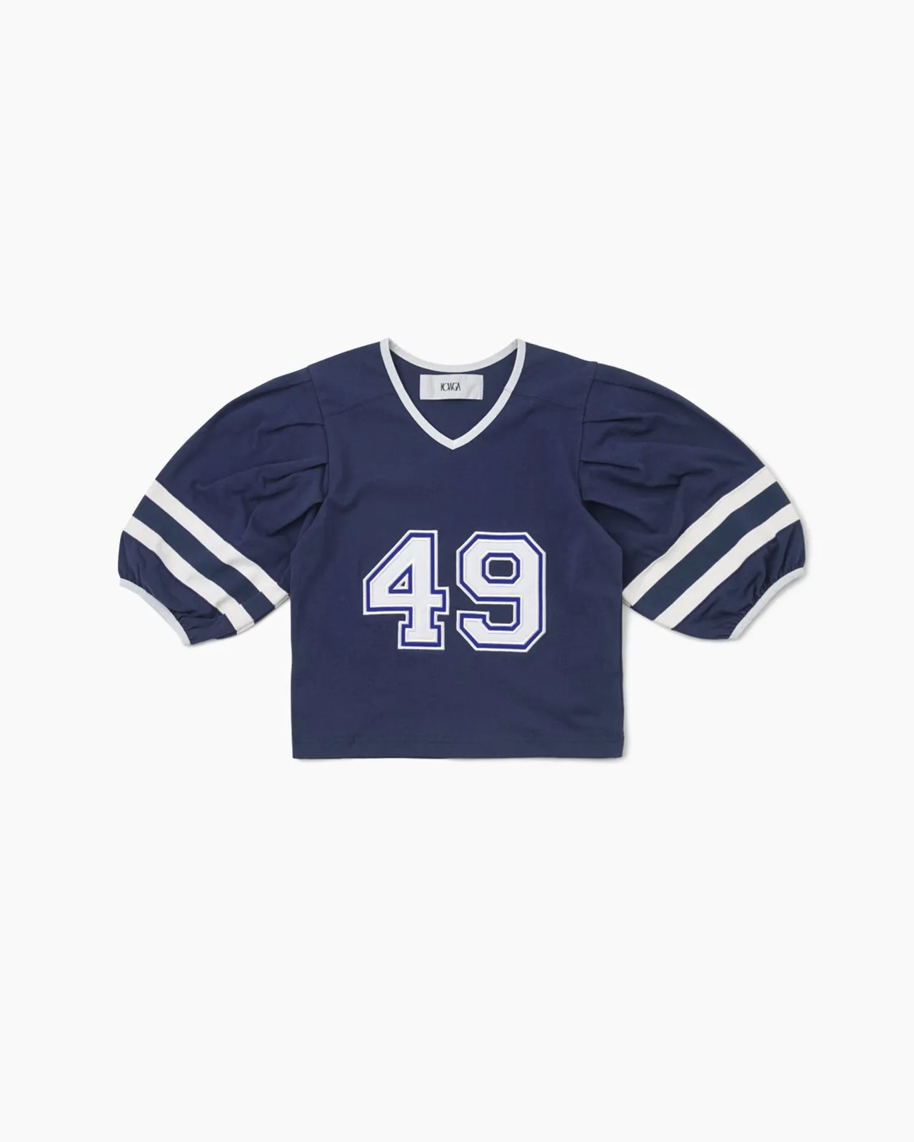 Football Puff Sleeve Tee Navy