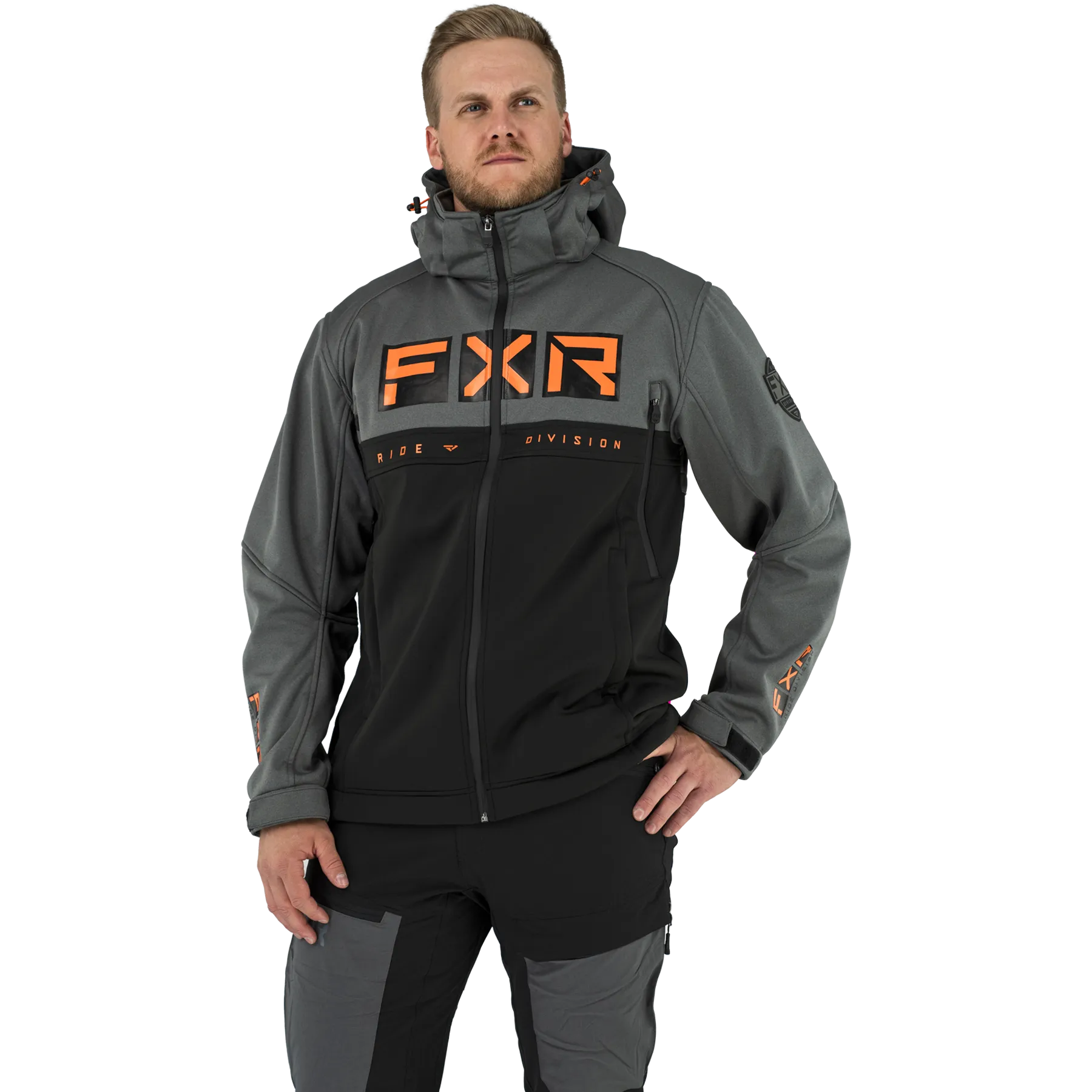 FXR Helium Ride Softshell Black/Orange