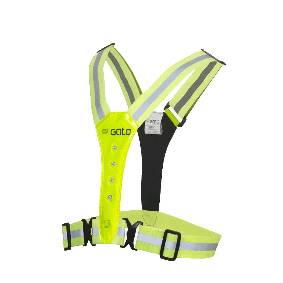 Gato LED Safer Sport Vest Neon Yellow (USB Rechargeable)