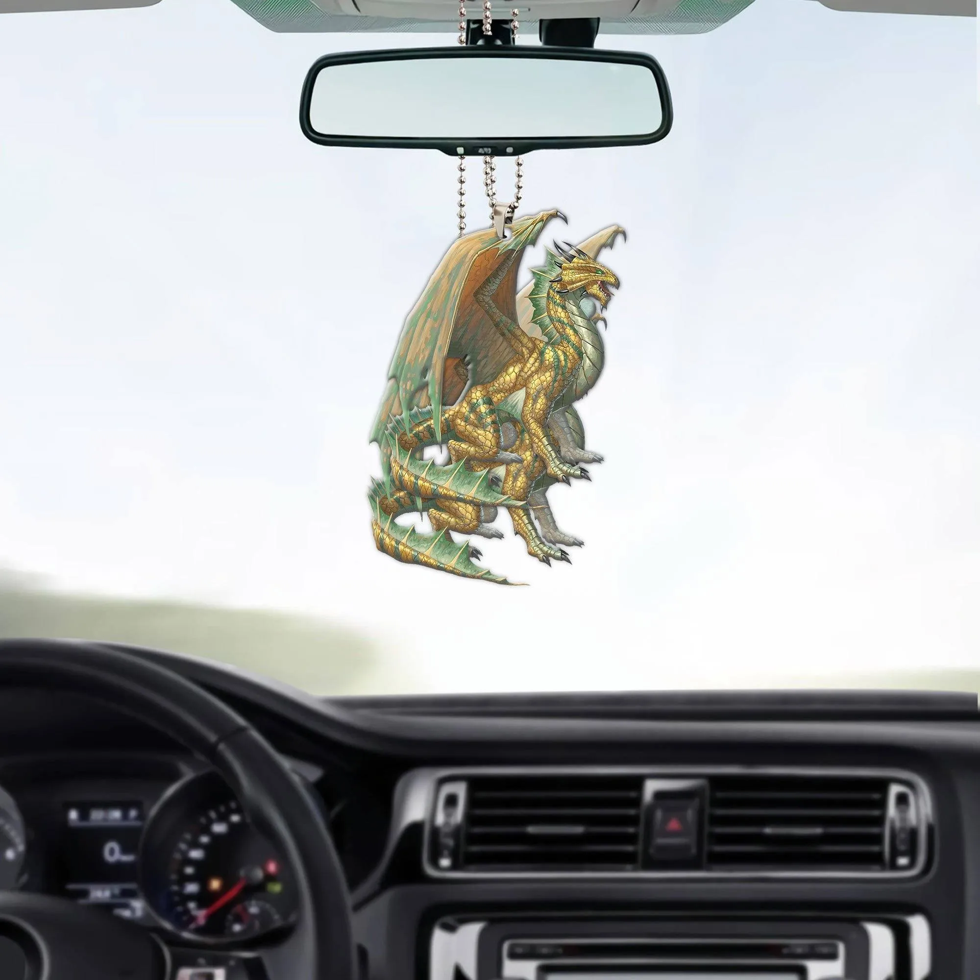 Gearhuman 3D Ancient Bronze Dragon Custom Car Hanging