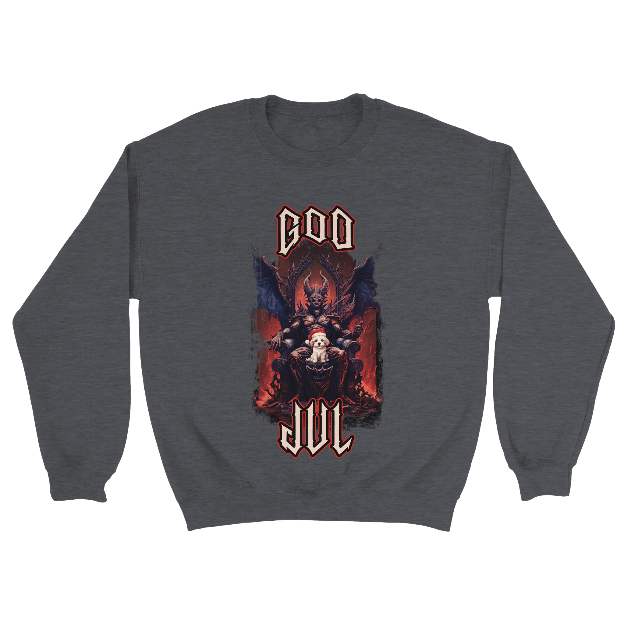 God Jul häftig hundvalp - Sweatshirt