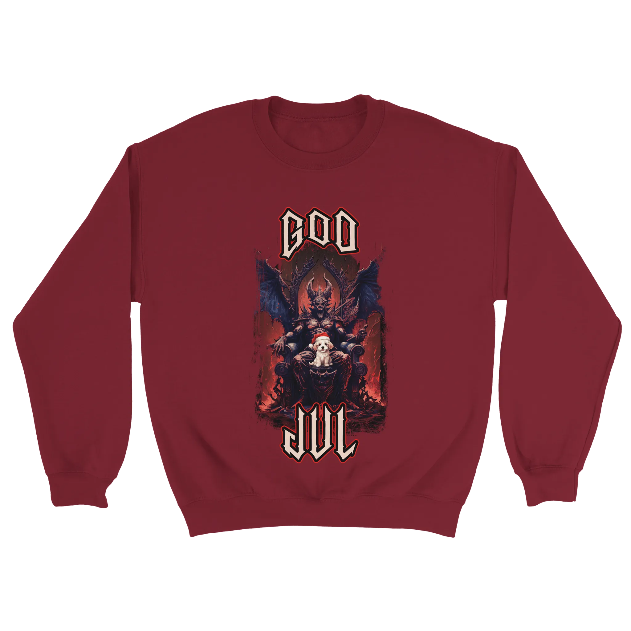 God Jul häftig hundvalp - Sweatshirt