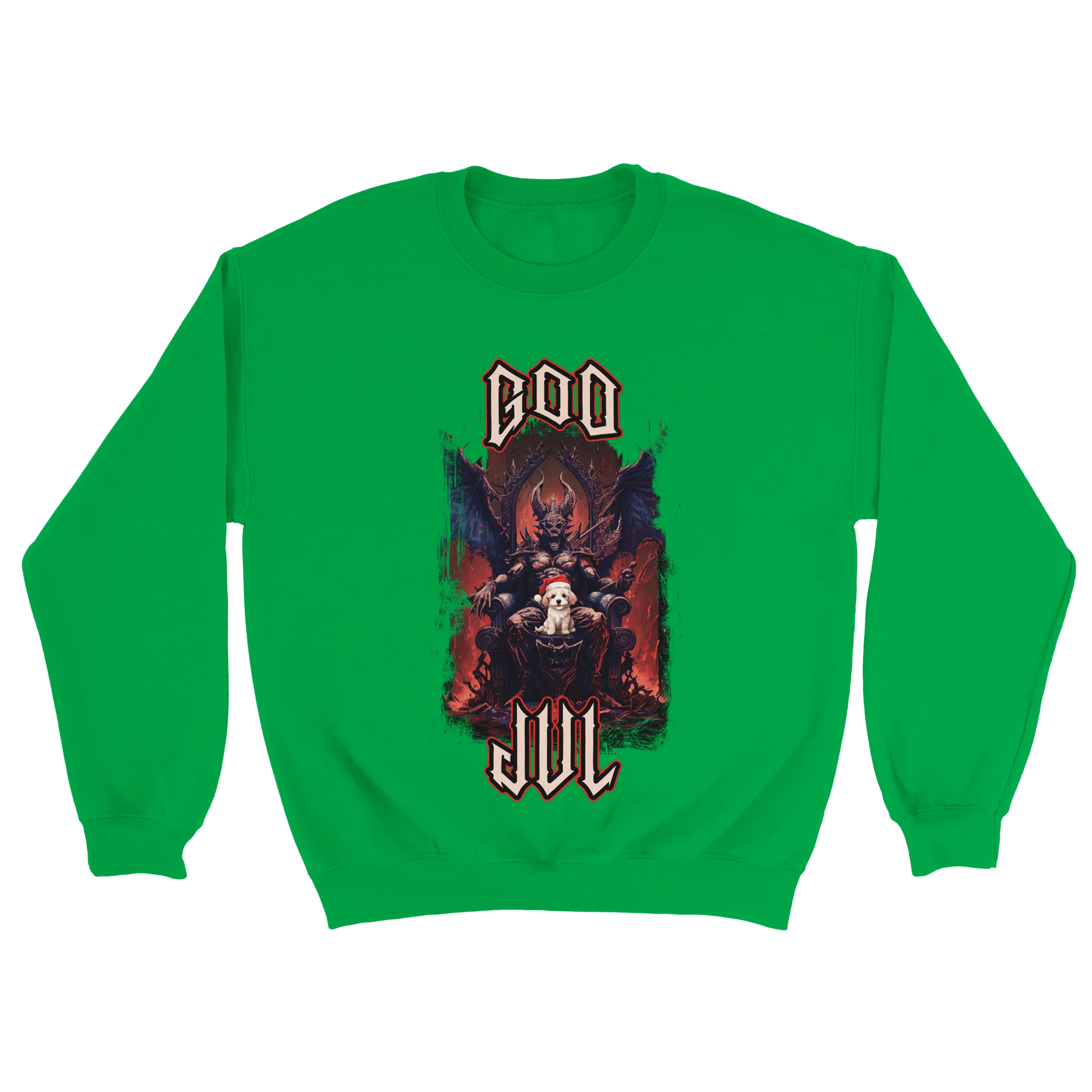 God Jul häftig hundvalp - Sweatshirt