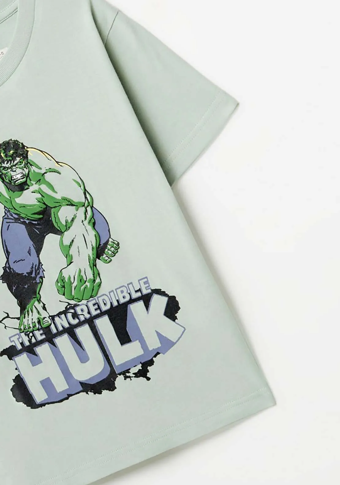 Hulk Print T-Shirt - Green