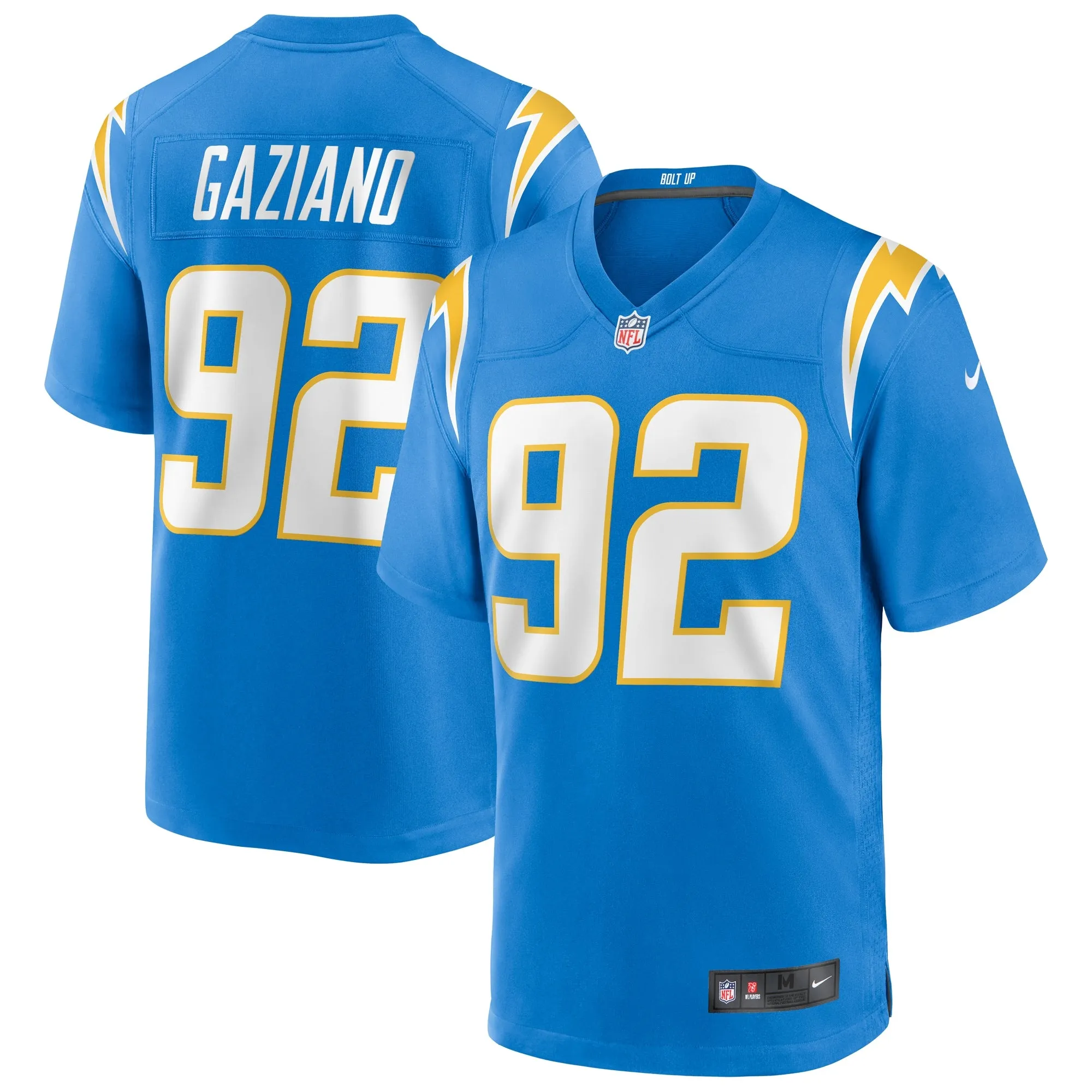 Joe Gaziano Los Angeles Chargers Nike Game Jersey - Powder Blue