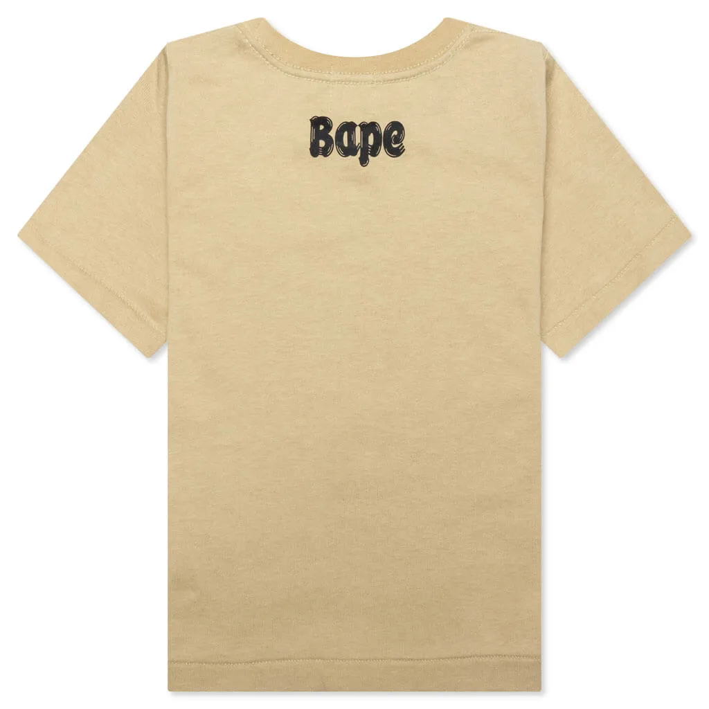 Kid's Brush College Tee - Beige