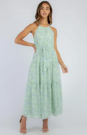 Kitty Dress - Mint Floral