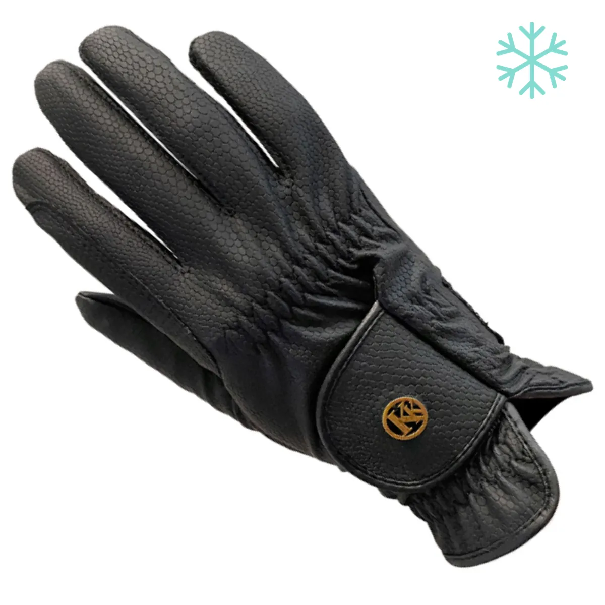 Kunkle Equestrian Premium Winter Glove  in Black - 8.5