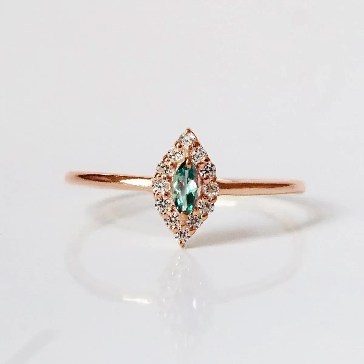 Limited Edition: 14K Alexandrite Marquise Ring