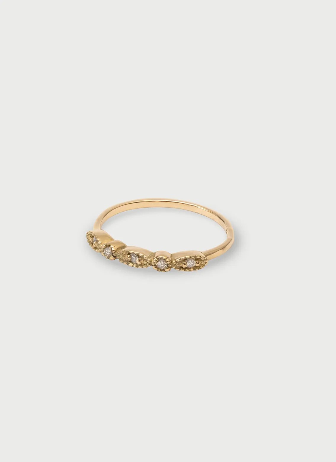 Loki diamond ring 14k gold