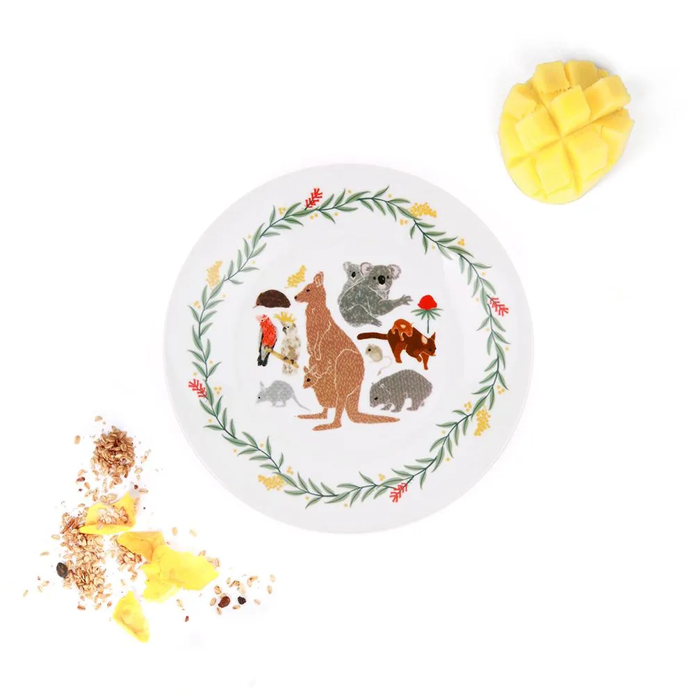 Love Mae Porcelain Plate - Australiana Christmas ** Pick Up Instore Only **