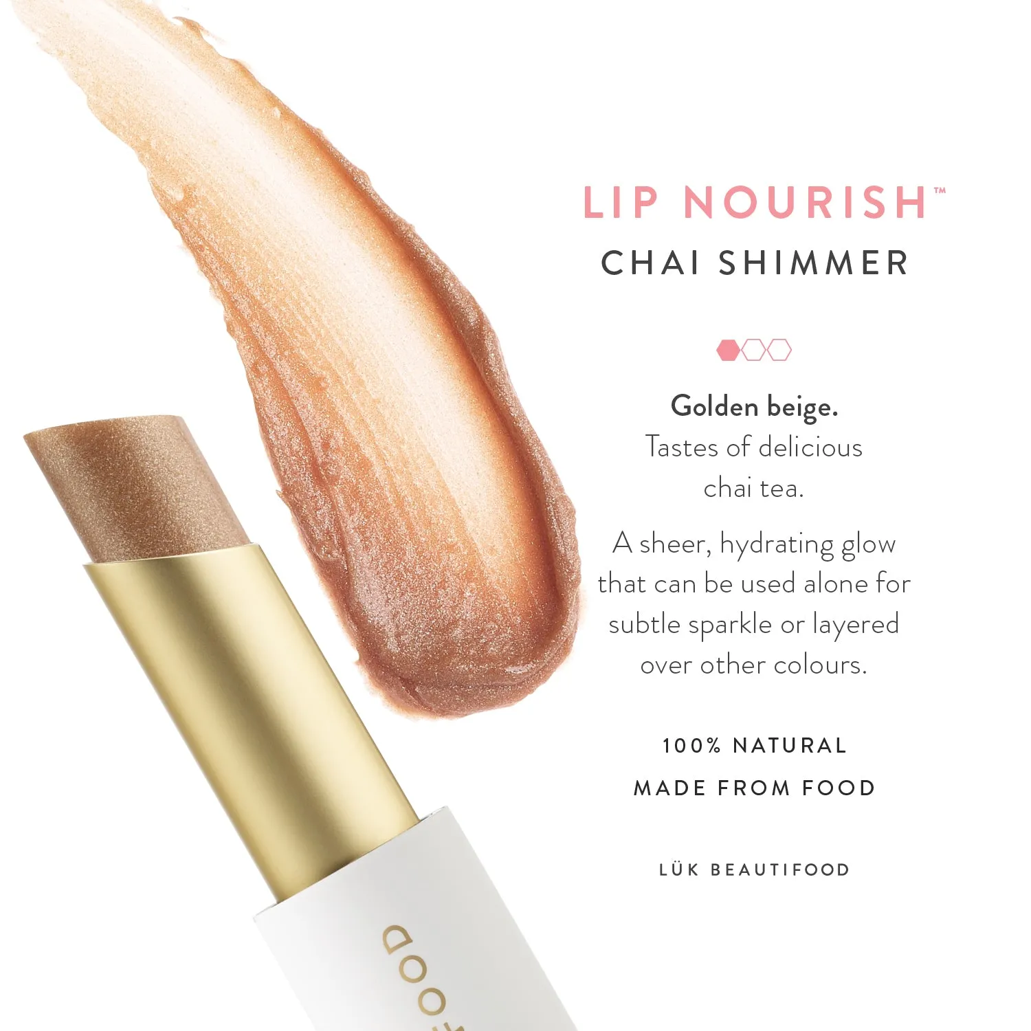 Luk Beautifood Lip Nourish Christmas Chai Shimmer