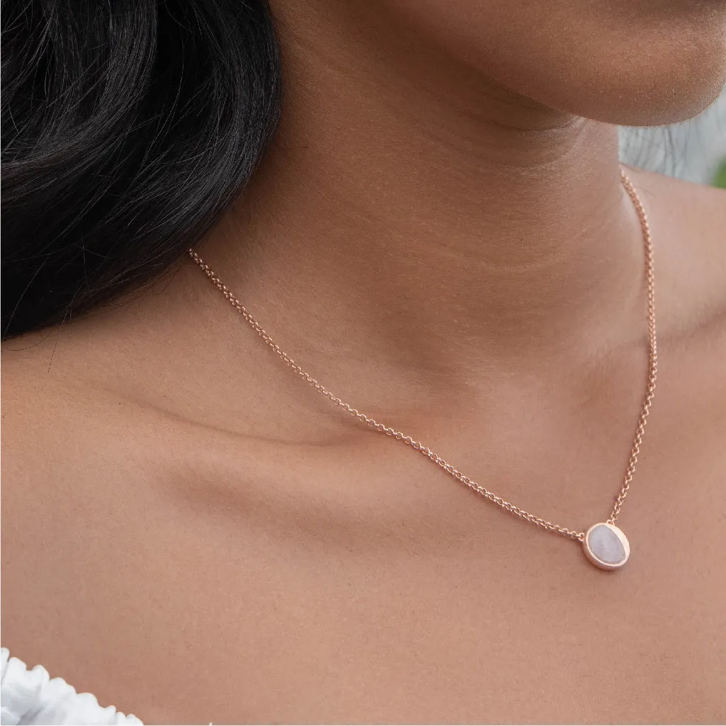 LUNA Rose Flip Pendant Necklace