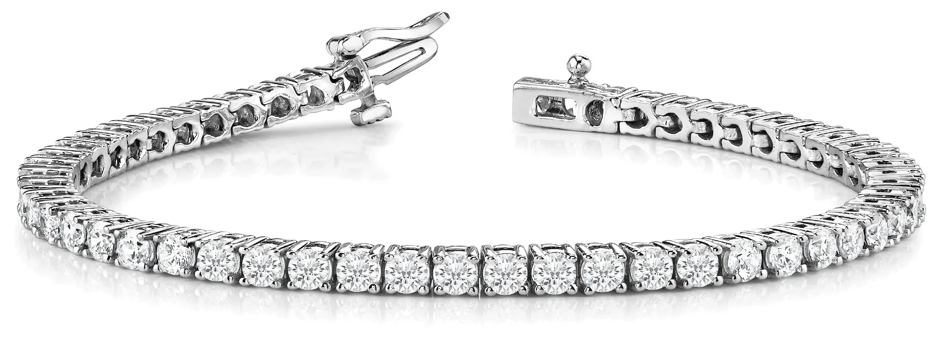 MARTINA 5 Carat Diamond Tennis Bracelet in 14K - 18K Gold or  Platinum 10 pointer H Color SI1 Clarity By Mike Nekta