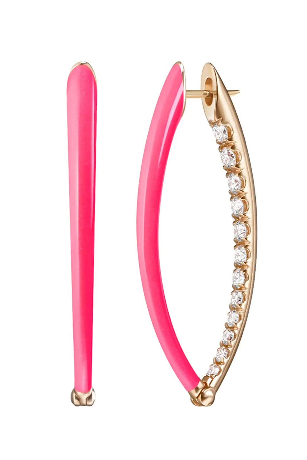 Medium Pink Cristina Earrings