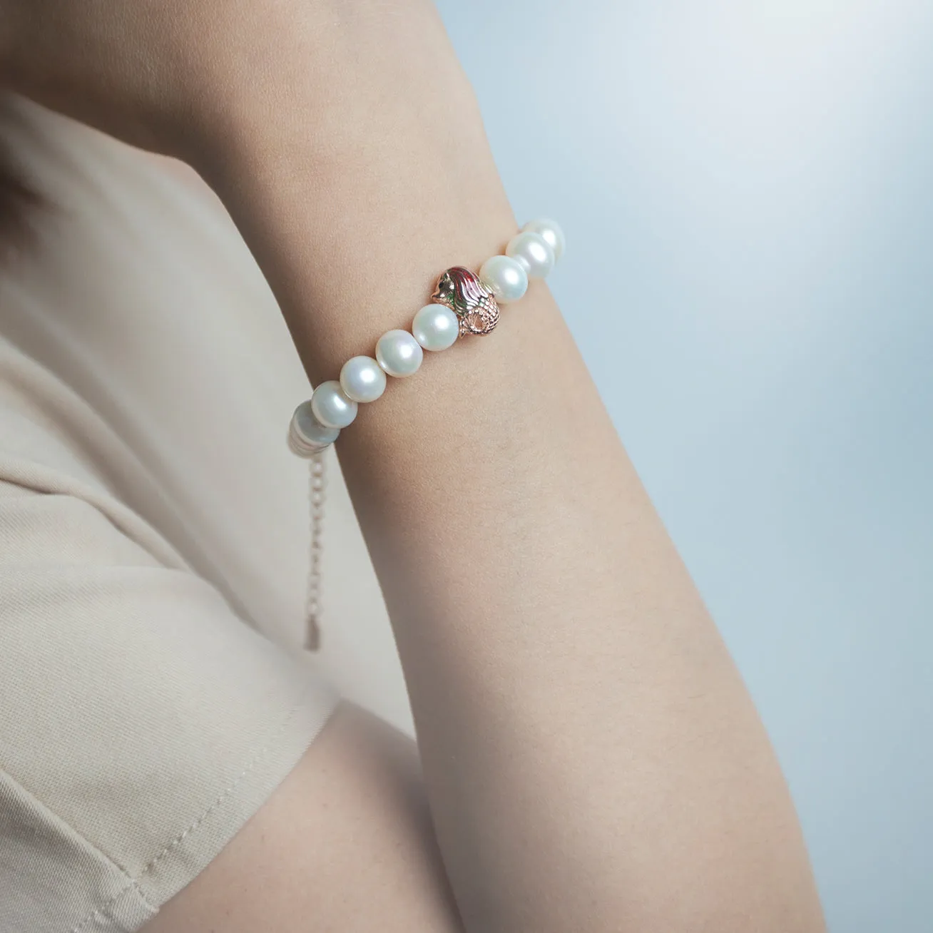 Merlion Freshwater Pearl Bracelet WB00081 | New Yorker