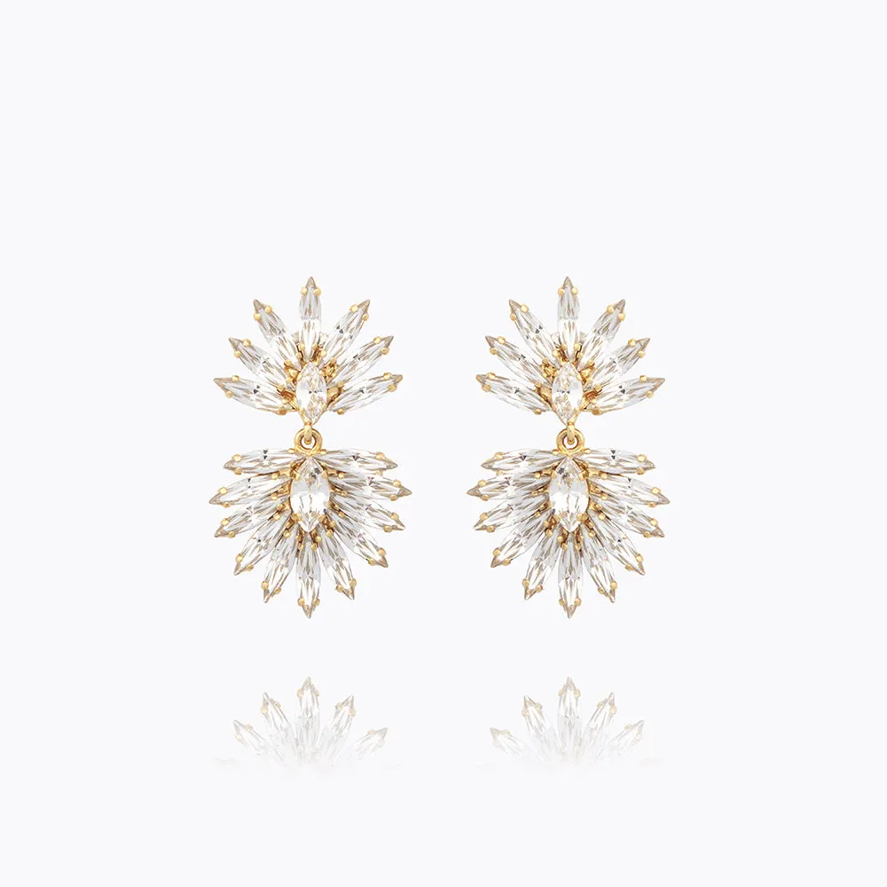 Mini Cina Earrings / Crystal