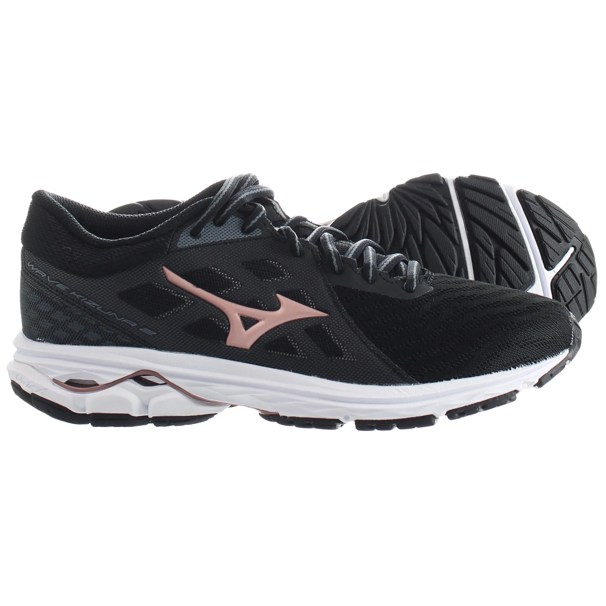 Mizuno Wave Kizuna 2 Womens Black Running Trainers