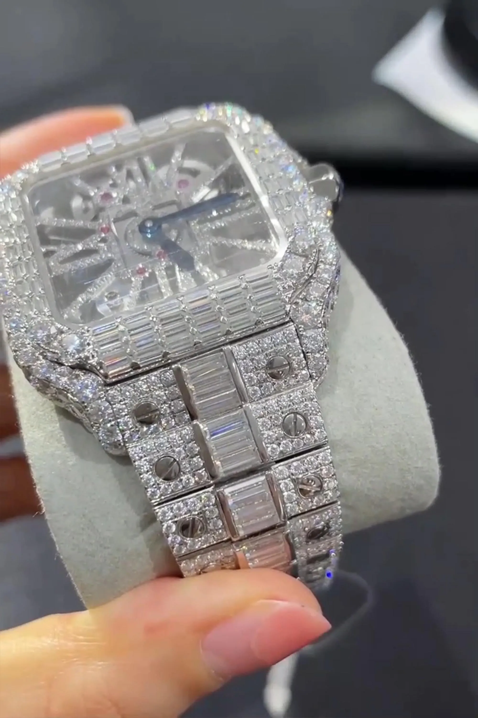 Moissanite watch | diamond watch | iced out watch | hip hop watch