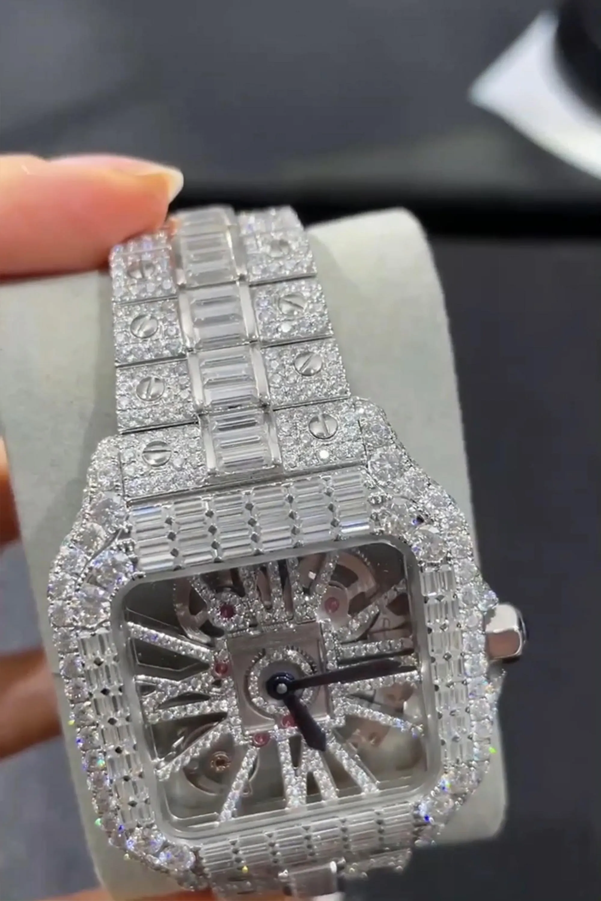 Moissanite watch | diamond watch | iced out watch | hip hop watch