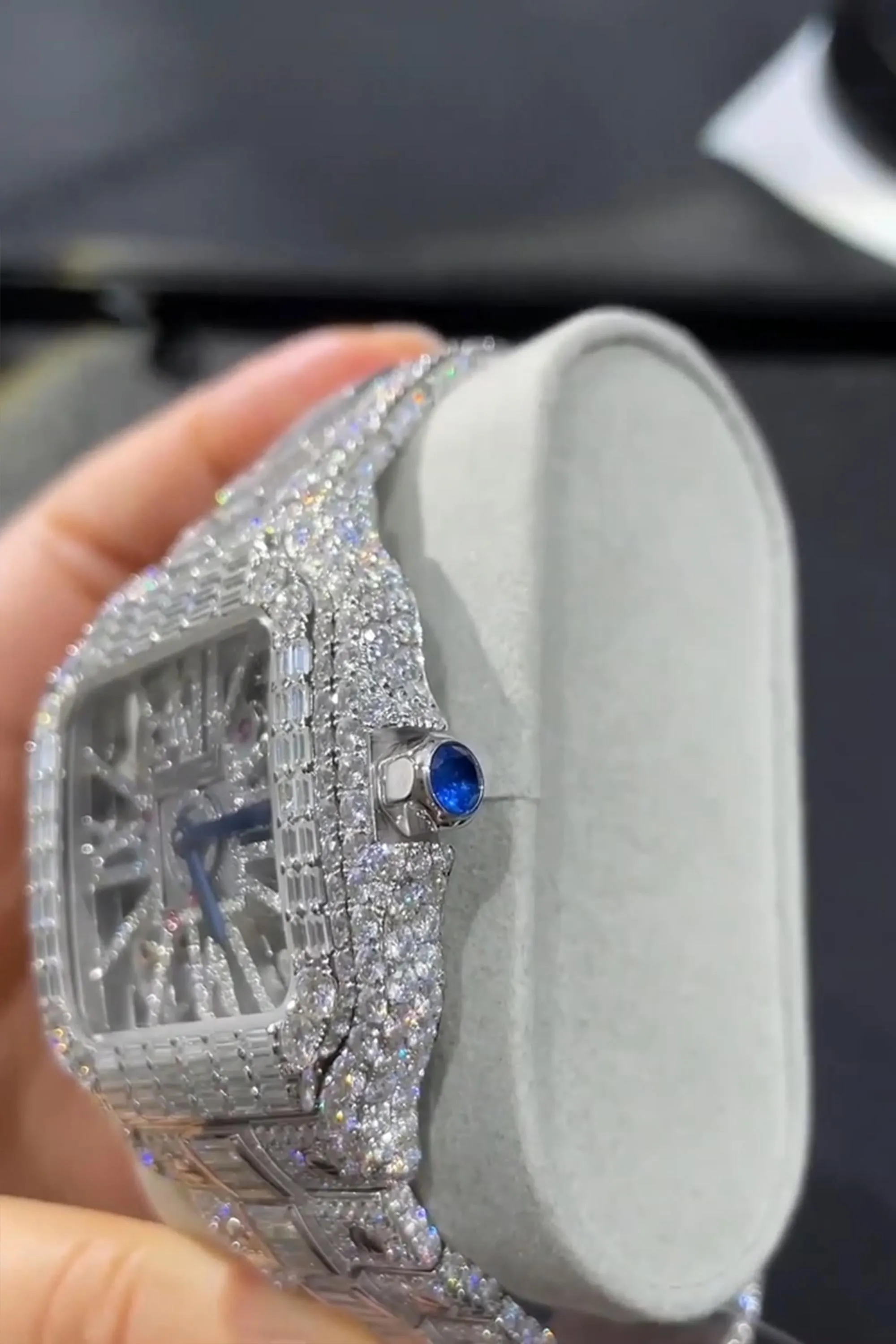 Moissanite watch | diamond watch | iced out watch | hip hop watch