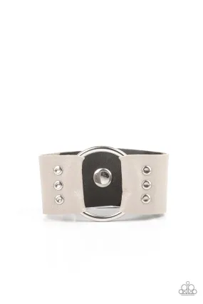 Moto Mayhem - Silver Paparazzi Bracelet