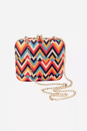 Multicolor Clutch Bag