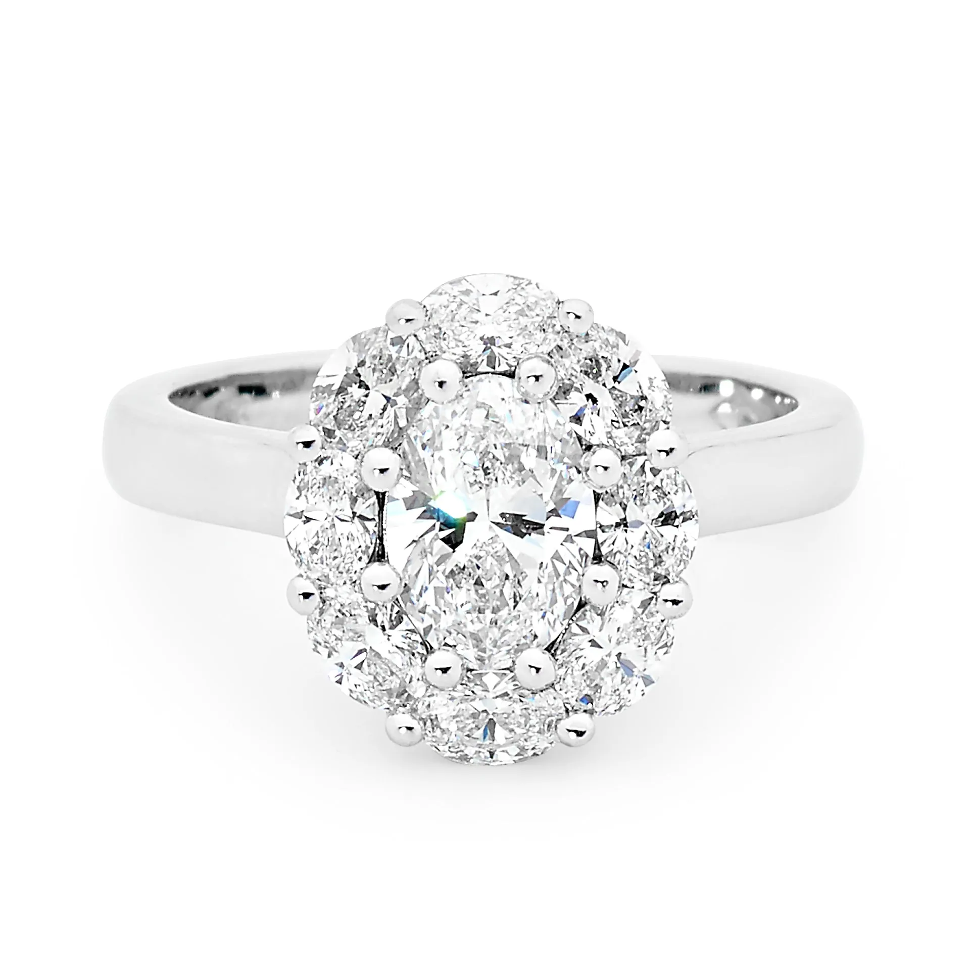 Oval cut diamond ring