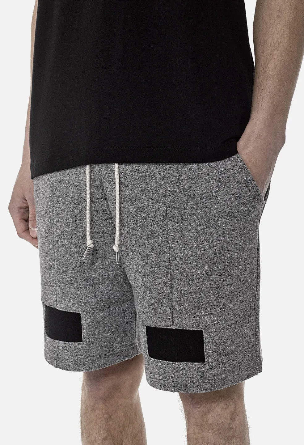 Paneled Shorts / Dark Grey