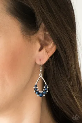 Paparazzi Fancy First - Blue Pearl Earring