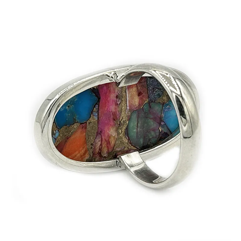 Pink Copper Turquoise Ring