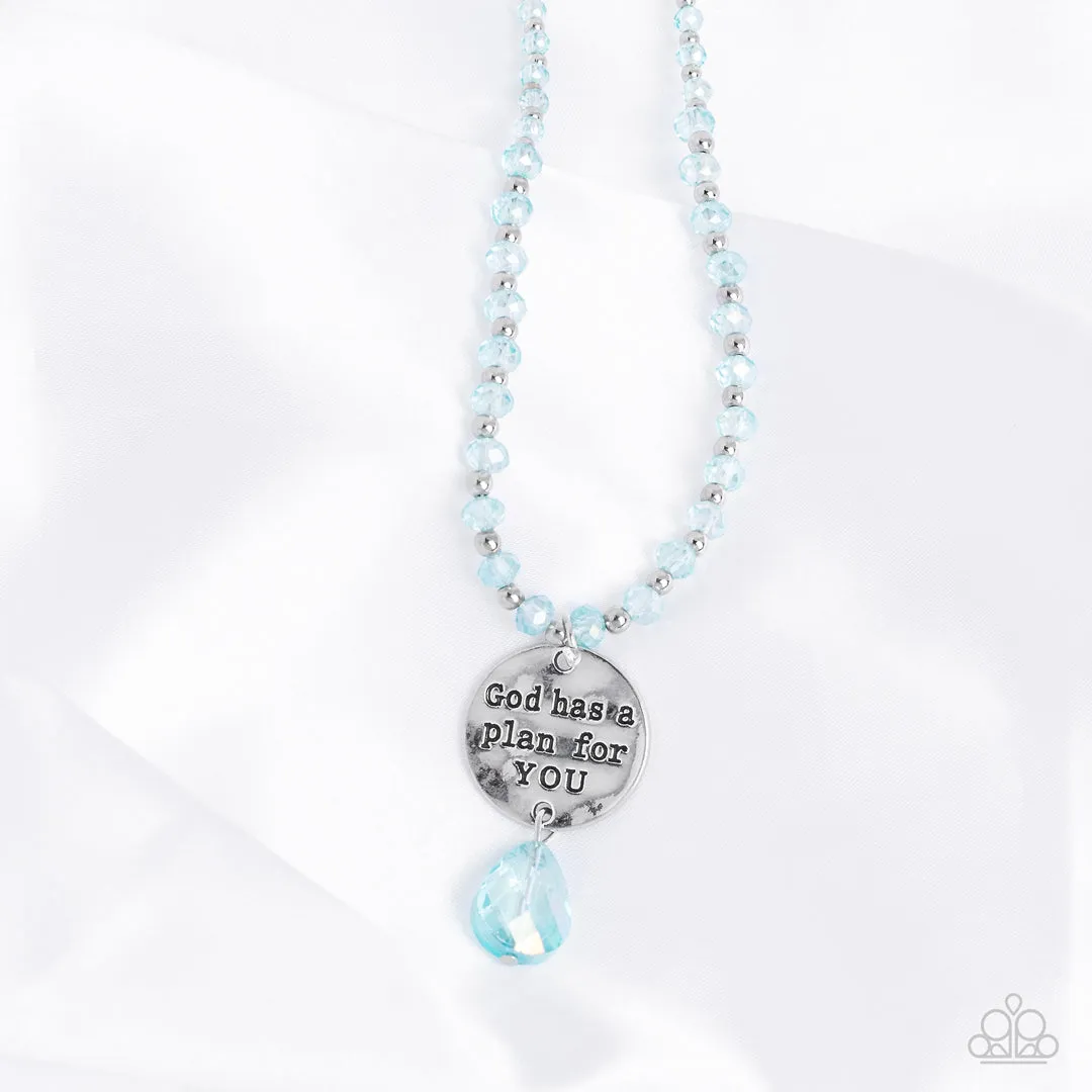 Priceless Plan Blue-Necklace