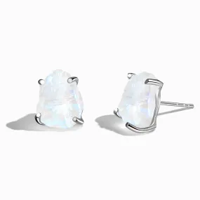 Raw Crystal Studs - Moonstone Studs